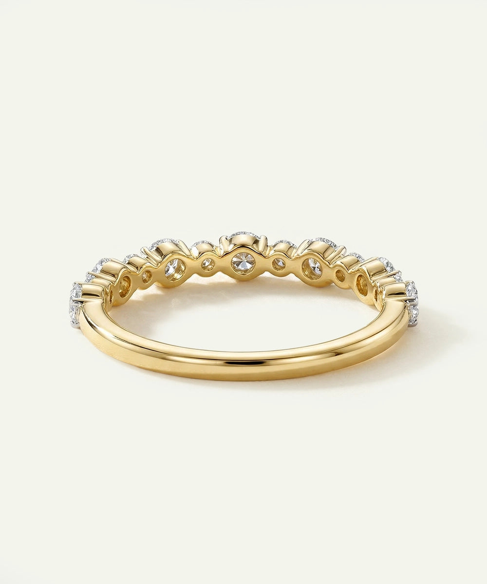 Bella by Ovani® Lab-grown Diamond Round Scalloped Fashion Band - 0.50 Ct. T.W.