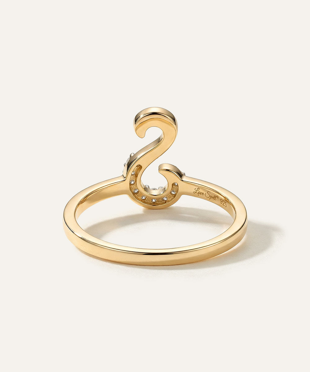 Love Spell® Lab-grown Diamond Letter S Initial Ring - 0.10 Ct. T.W.