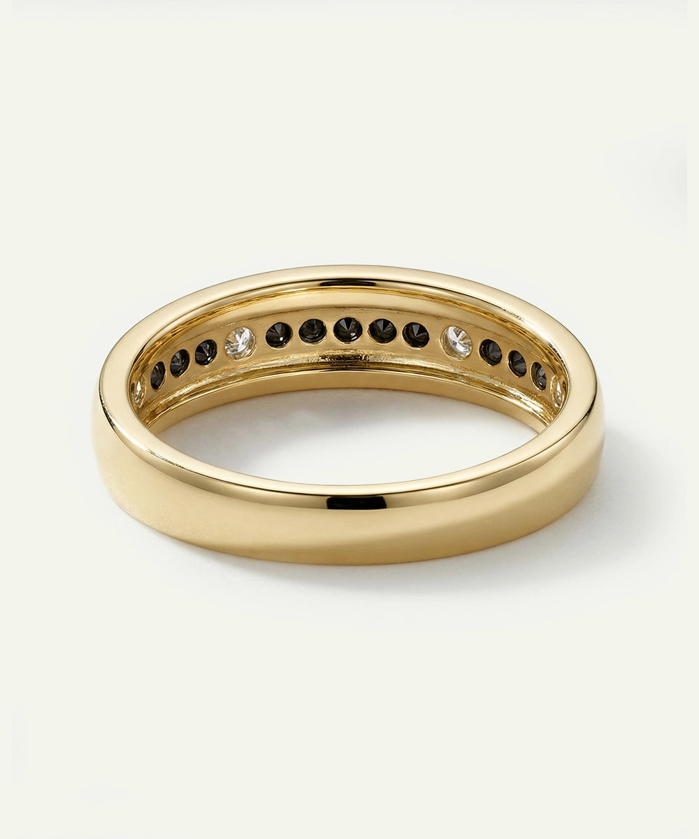 Ovani® Black Diamond Alternating Men's Band - 0.33 Ct. T.W.