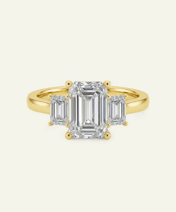 Ultimate Value® Lab-grown Diamond Emerald 3-Stone Ring - 4 Ct. T.W.