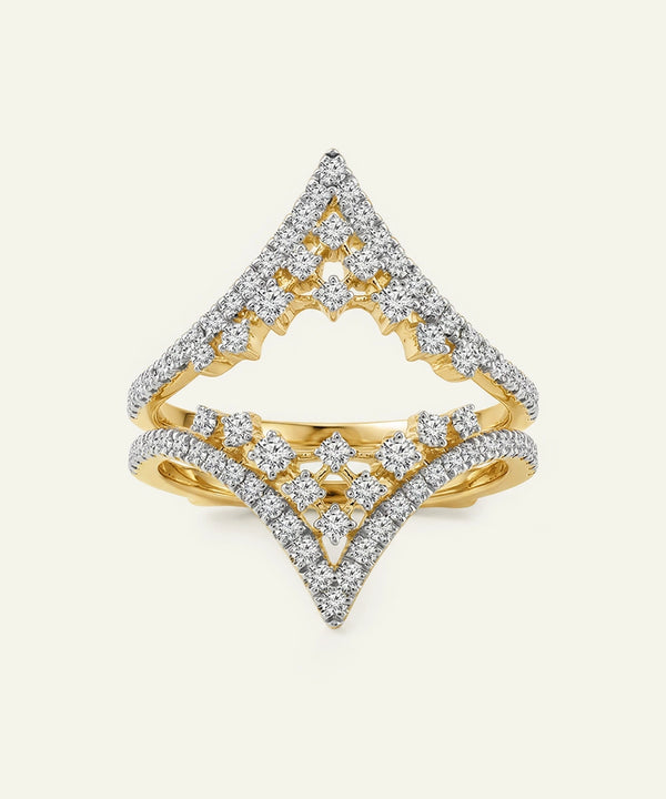 Novello Lab-grown Diamond Ring Guard Enhancer - 0.80 Ct. T.W.