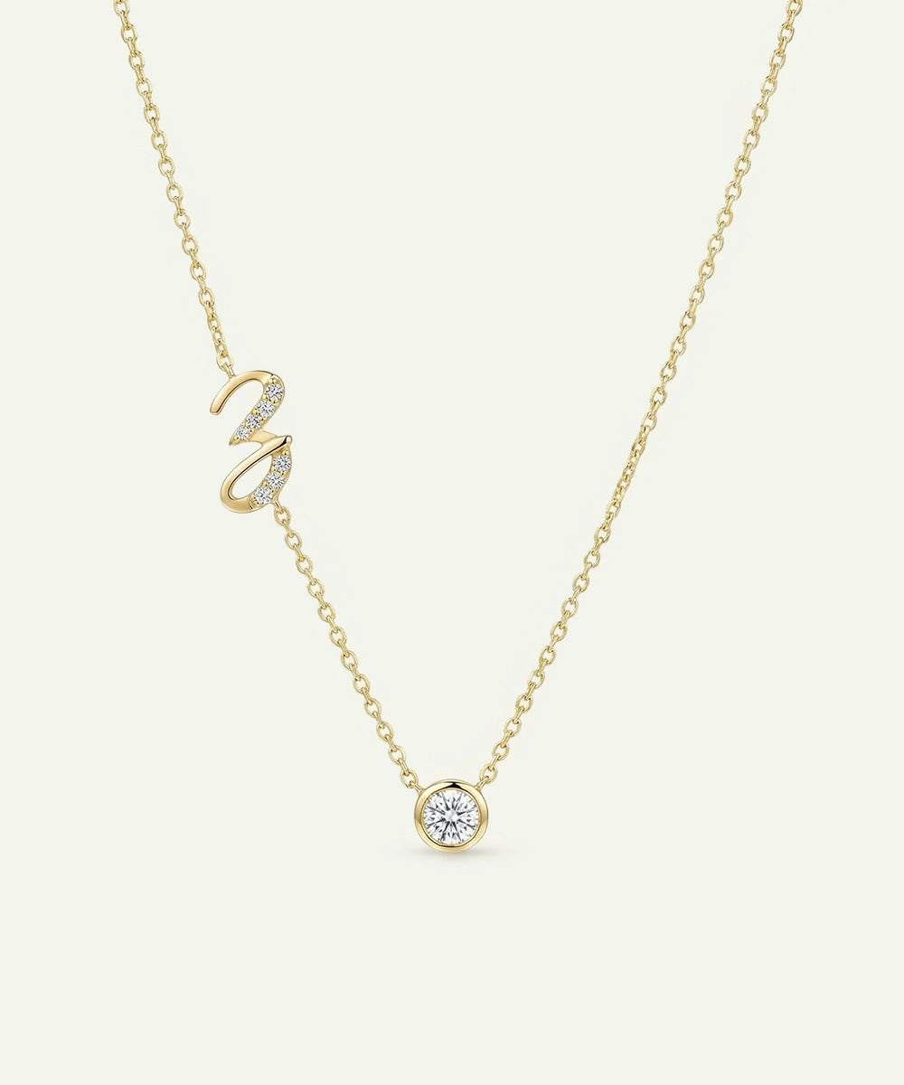 Bella by Ovani® Lab-grown Diamond Letter Z Initial Pendant - 0.30 Ct. T.W.