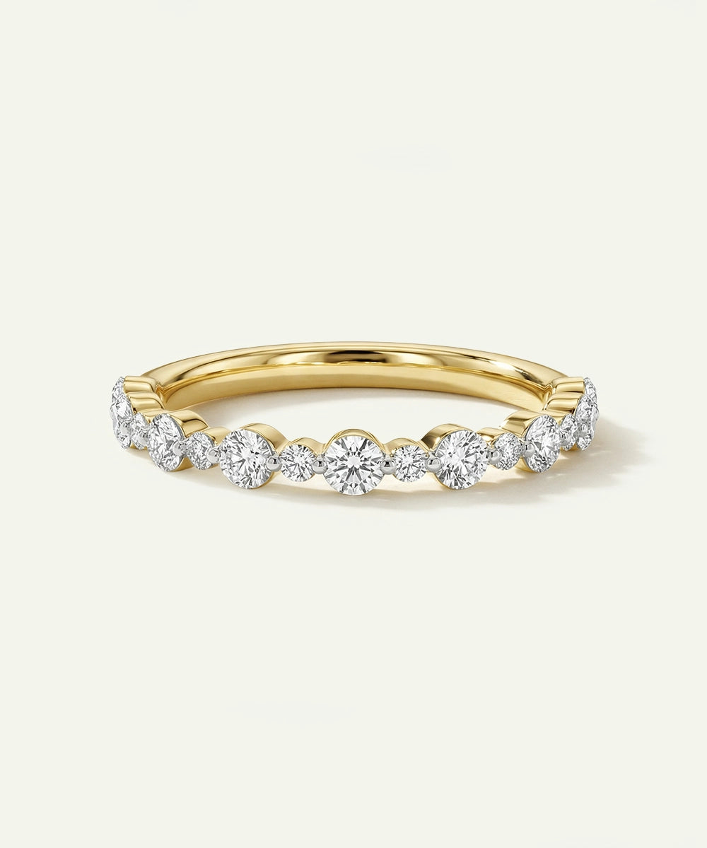 Bella by Ovani® Lab-grown Diamond Round Scalloped Fashion Band - 0.50 Ct. T.W.