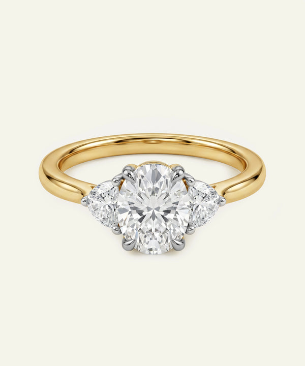 Novello Lab-grown Diamond Oval Bridal Ring - 1.41 Ct. T.W.