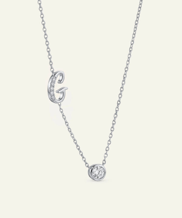Bella by Ovani® Lab-grown Diamond Letter G Initial Pendant - 0.30 Ct. T.W.