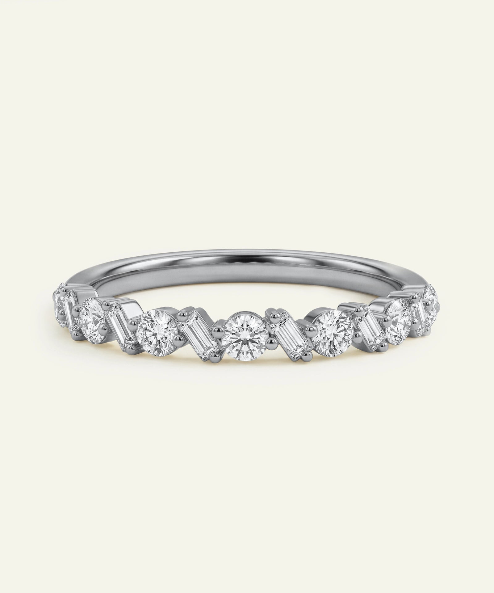Diamond ring with a white background
