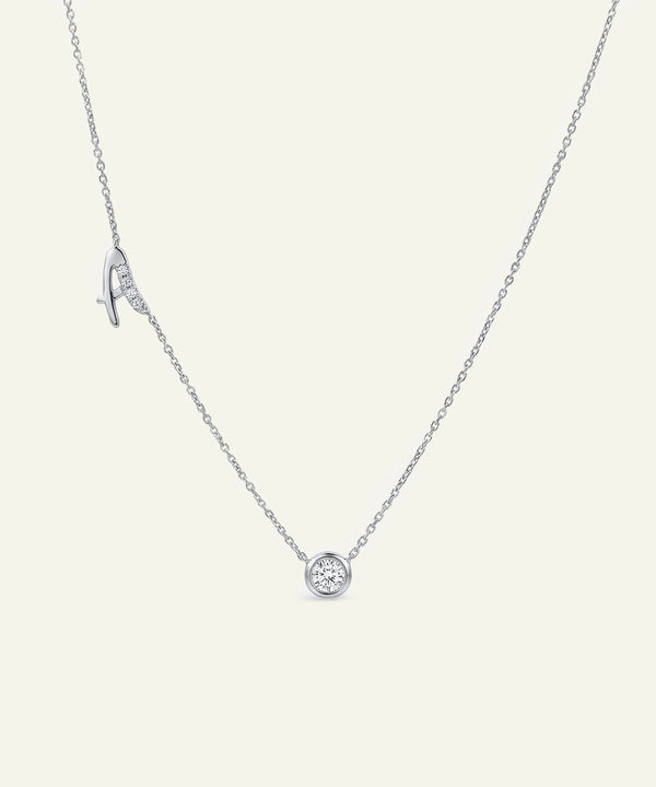 Bella by Ovani® Lab-grown Diamond Letter A Initial Pendant - 0.30 Ct. T.W.
