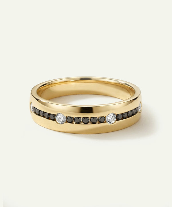 Ovani® Black Diamond Alternating Men's Band - 0.33 Ct. T.W.