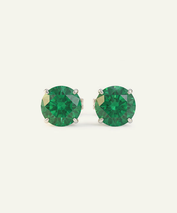 Love Spell® Emerald Solitaire Studs