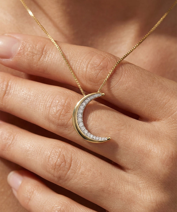 Bella By Ovani® Lab-grown Diamond Moon Pendant - 0.50 Ct. T.W.