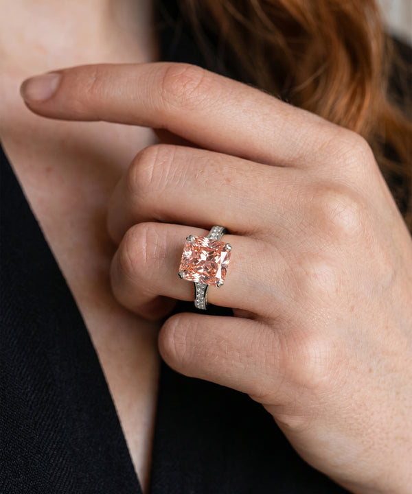 Ovani® Lab-grown Diamond Princess Bridal Ring -  4.9 Ct. T.W.