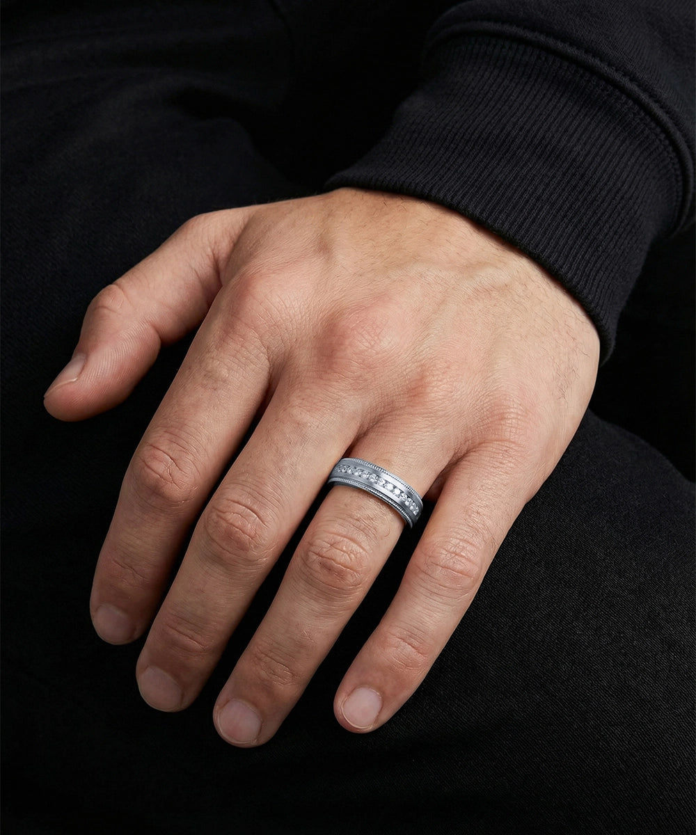 Ovani® Diamond Men's Band - 0.25 Ct. T.W.