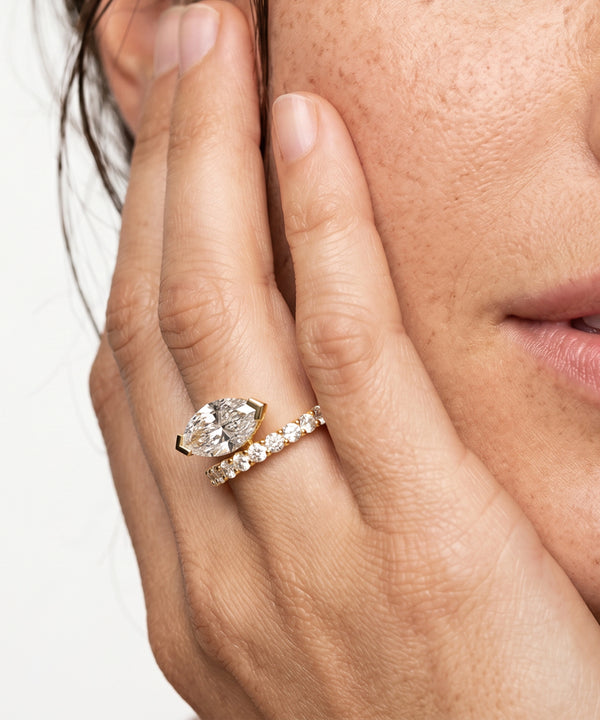 Ovani® Lab-grown Diamond Marquise Bridal Ring -  2.79 Ct. T.W.