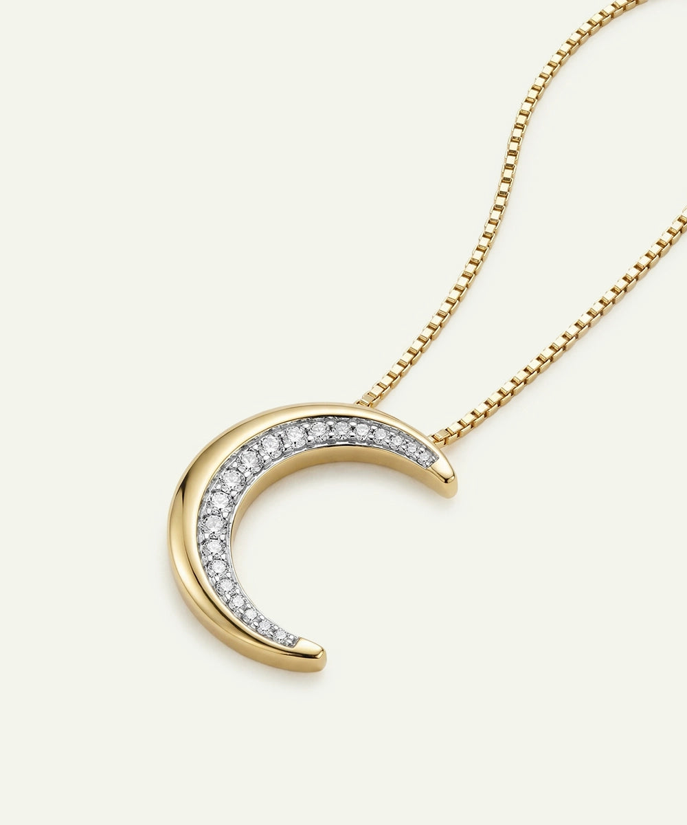 Bella By Ovani® Lab-grown Diamond Moon Pendant - 0.50 Ct. T.W.