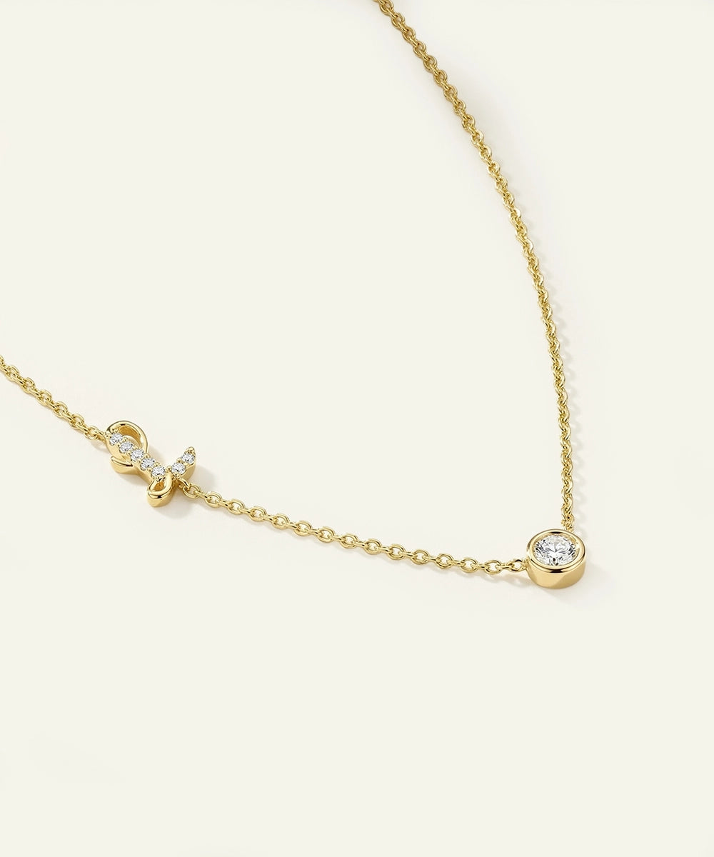 Bella by Ovani® Lab-grown Diamond Letter L Initial Pendant - 0.30 Ct. T.W.