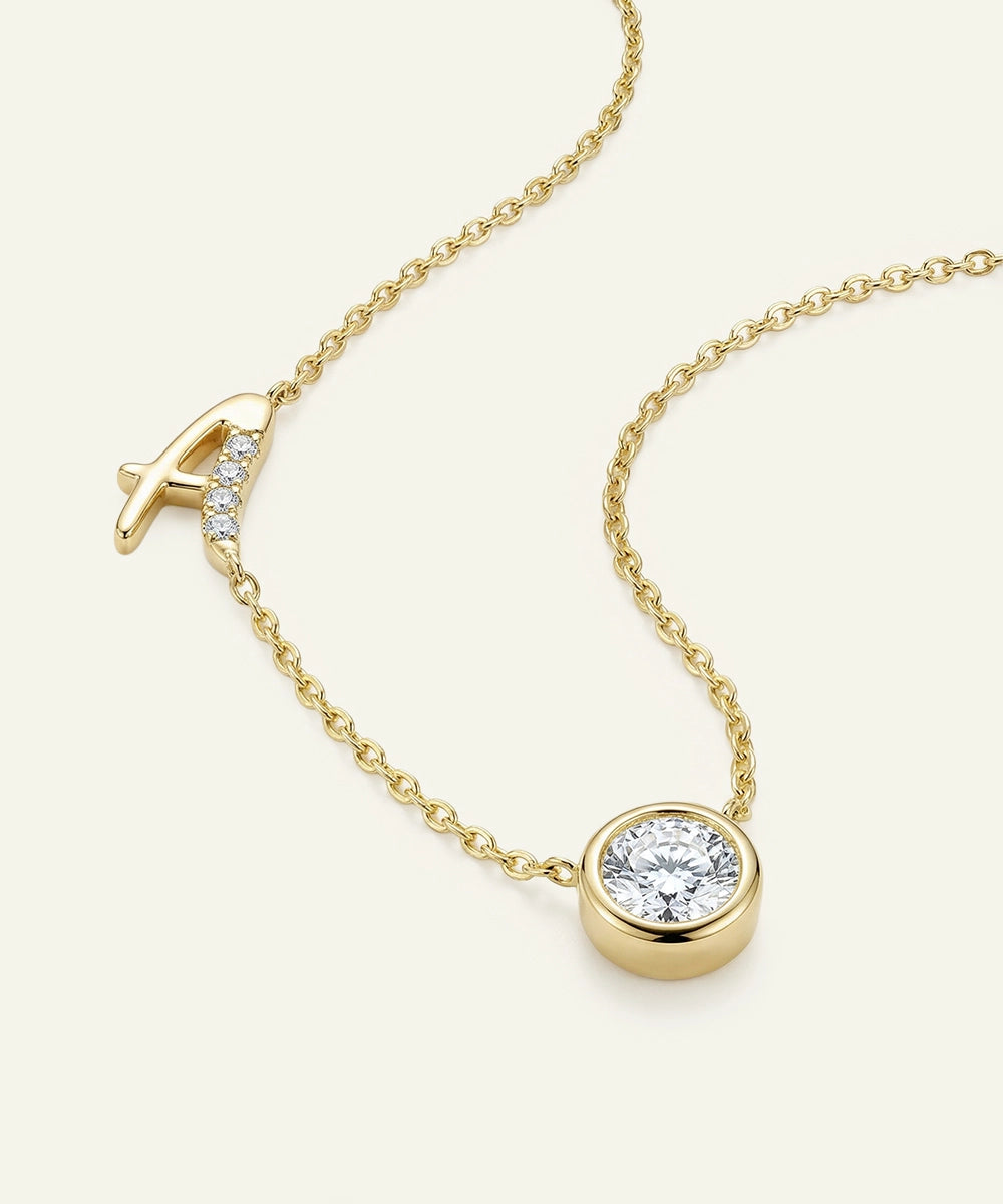 Bella by Ovani® Lab-grown Diamond Letter A Initial Pendant - 0.30 Ct. T.W.