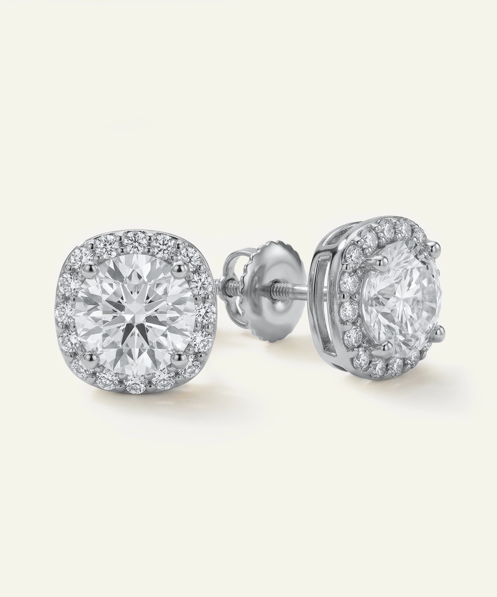 Ultimate Value® Lab-grown Diamond Round Halo Earrings - 2.50 Ct. T.W.