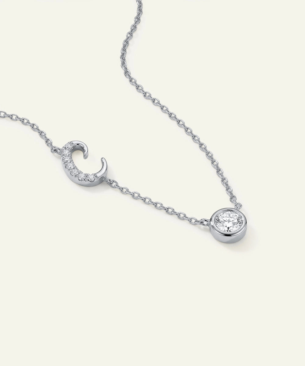 Bella by Ovani® Lab-grown Diamond Letter C Initial Pendant - 0.30 Ct. T.W.