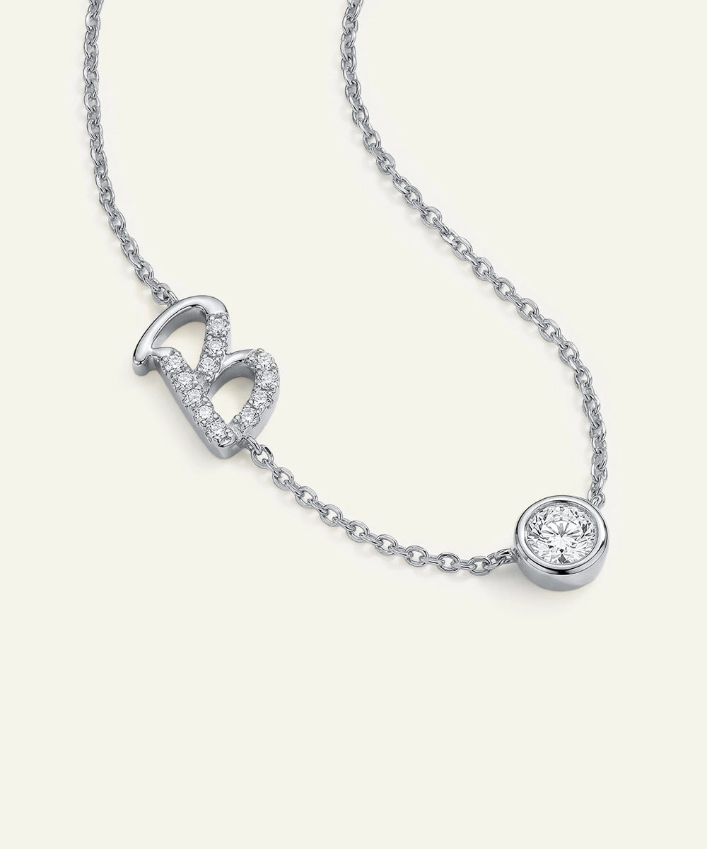 Bella by Ovani® Lab-grown Diamond Letter S Initial Pendant - 0.30 Ct. T.W.