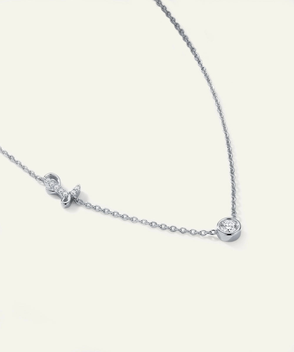Bella by Ovani® Lab-grown Diamond Letter L Initial Pendant - 0.30 Ct. T.W.
