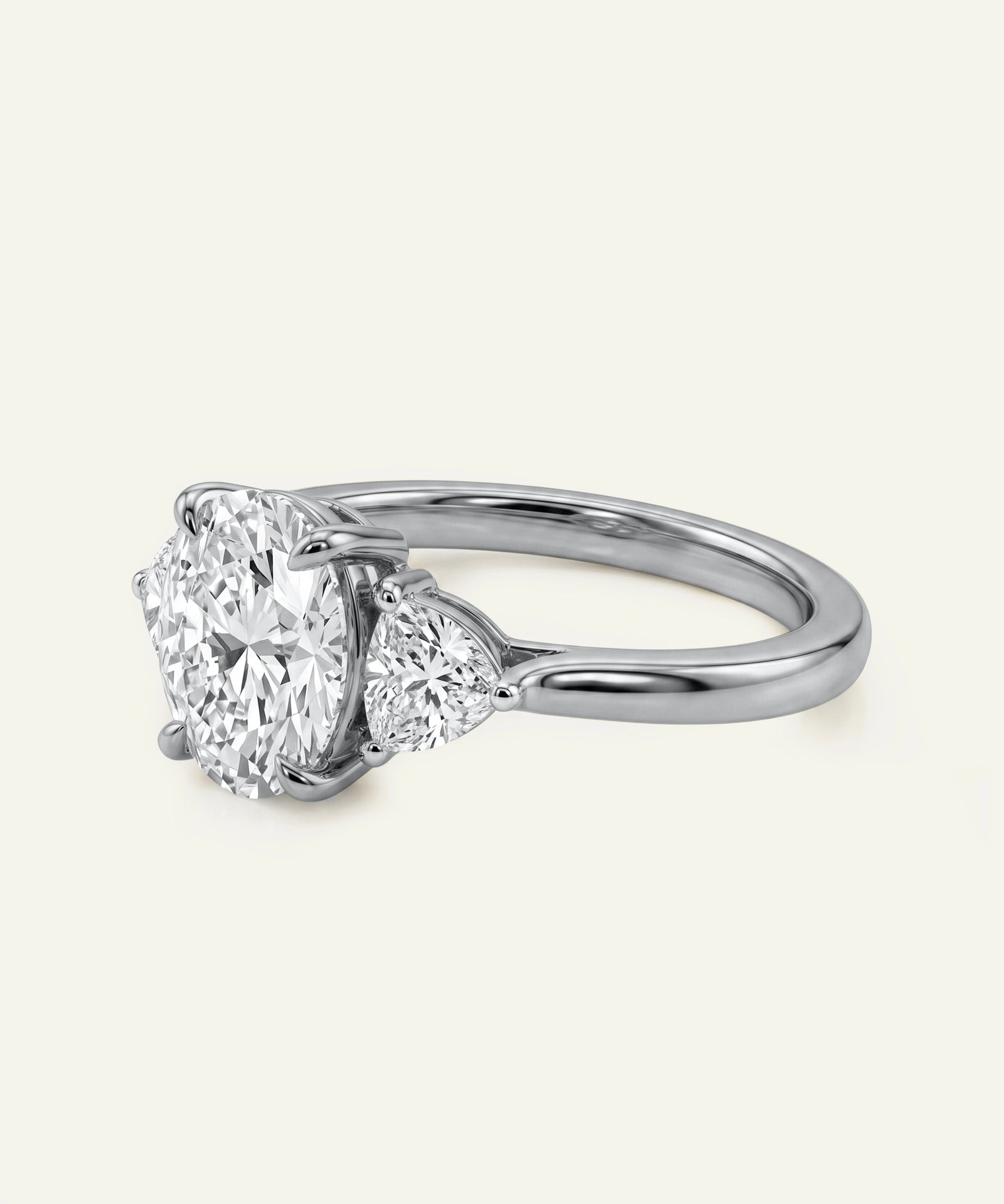 Novello Lab-grown Diamond Oval Bridal Ring - 1.41 Ct. T.W.