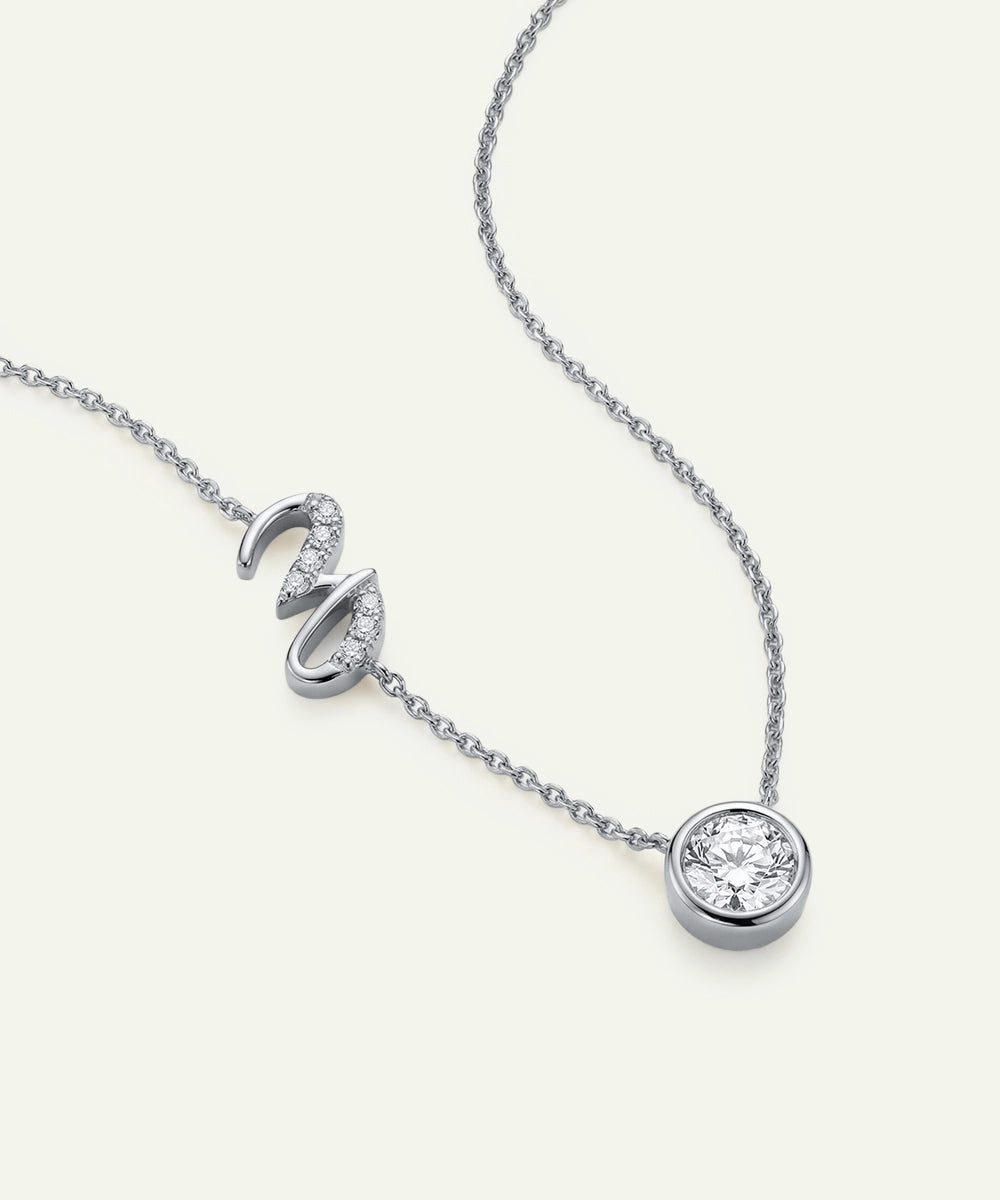 Bella by Ovani® Lab-grown Diamond Letter Z Initial Pendant - 0.30 Ct. T.W.