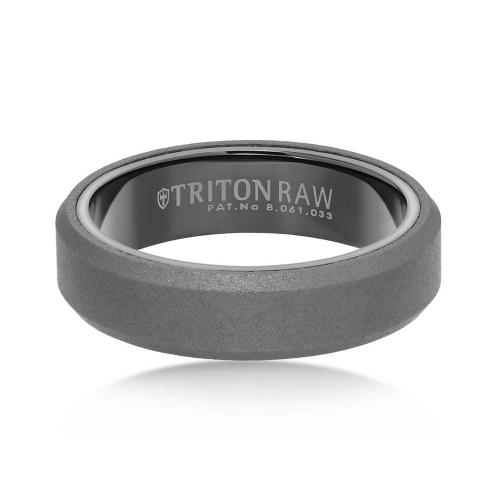 Triton Raw 8mm Flat Profile With Innovative Raw Matte Finish With Beveled Edge And High Shine Black Nanoteck Coating Inside