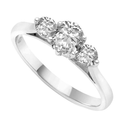 1.5ct. T.w. Diamond 3stone Ring