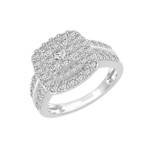 Ultimate Value® Cushion Cluster Double Halo Diamond Bridal Set - 1 Ct. T.w.