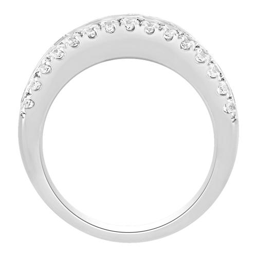 2CT. T.W. DIAMOND ROUND ON ROUND BAND IN 14K GOLD