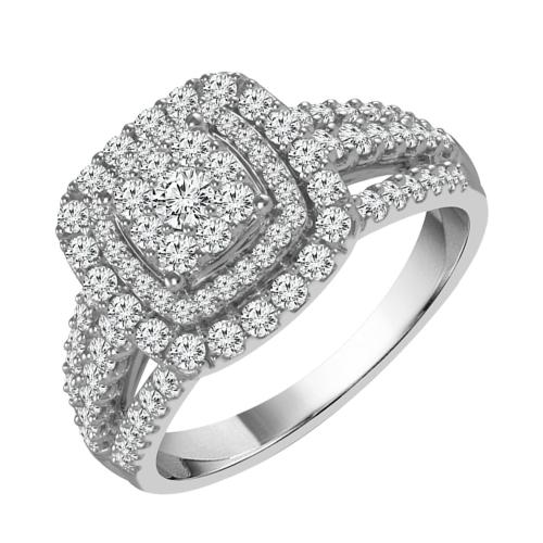 2ct. T.w. "fairytale" Diamond Ultimate Value® Halo Ring