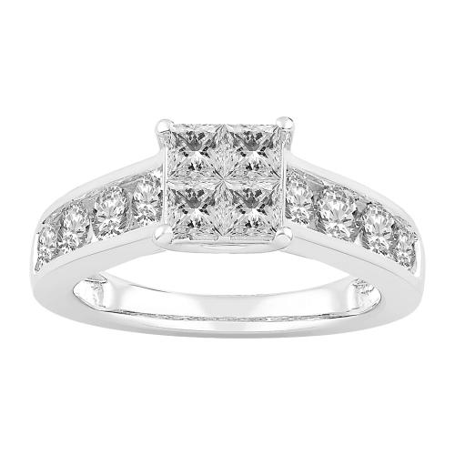 1.00CT. T.W. DIAMOND ENDLESS LOVE STORY QUAD BRIDAL SET IN 14K GOLD