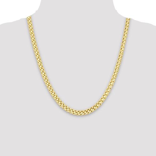 22IN MIAMI CUBAN CHAIN 5.5MM IN 14KT YELLOW-GOLD