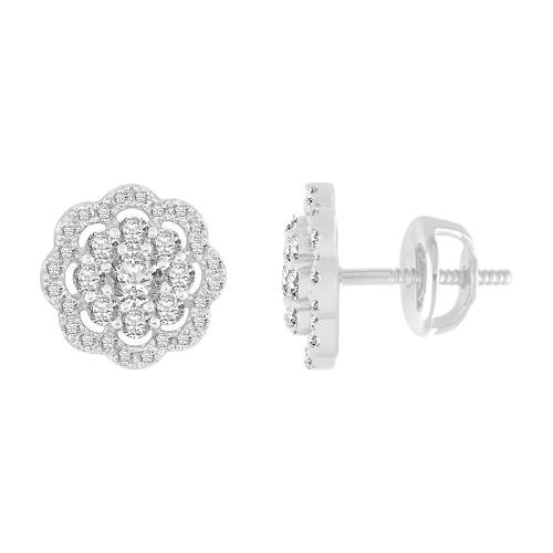 Ovani® Collection 0.78 CT. T.W. Diamond Earrings In 18K Gold
