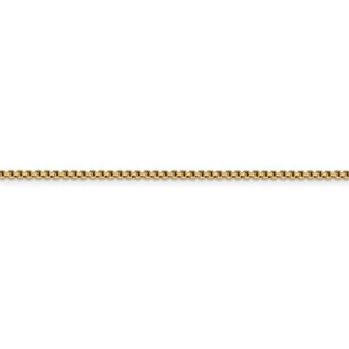 16 inch Solid Box Chain Necklace In 14Kt Yellow Gold
