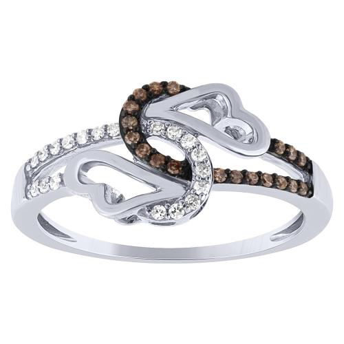 0.15 Ct. T.w. Heart Shape Diamond Ring