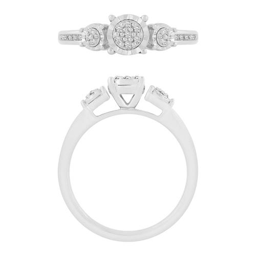 0.10 Ct. T.w. Promise Diamond Ring