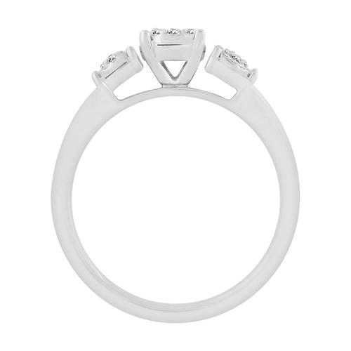 0.10 Ct. T.w. Promise Diamond Ring
