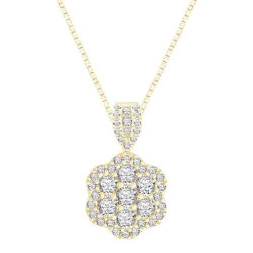Ovani® Collection 1.50 CT. T.W. Diamond Pendant In 18K Gold