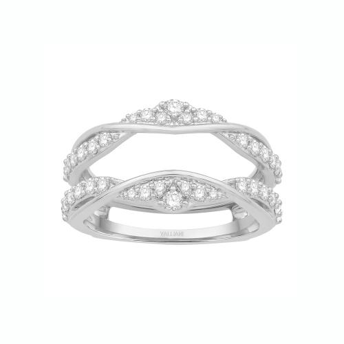 3/4 Ct. T.w. Diamond Wedding Ring Enhancer In 14Kt White Gold