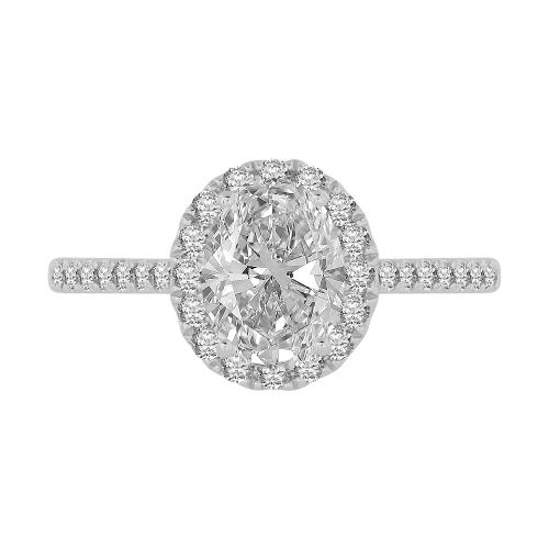 Ovani® Diamond Bridal Ring 1.40 Ct. T.w. in 18K White Gold