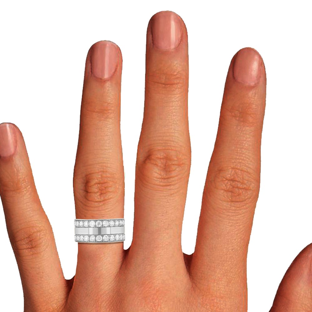 2.00 Ct. T.w. Diamond  2row Band