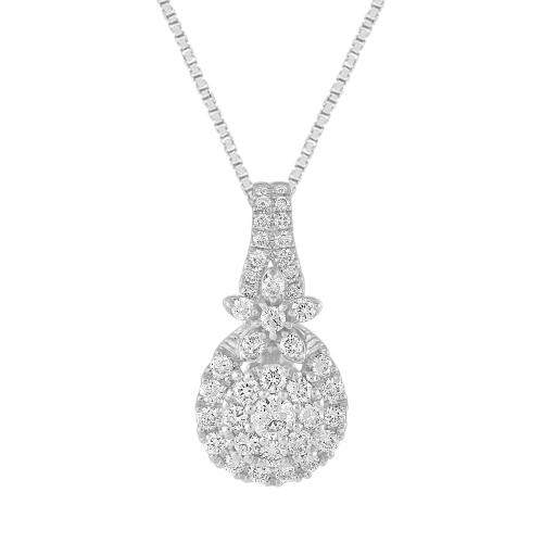1/2 Ct. T.w. Lab-grown Pear Drop Pendant Novello