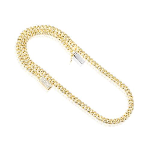 Iced Cuban Link Chain - 9.10 Ct. T.w.