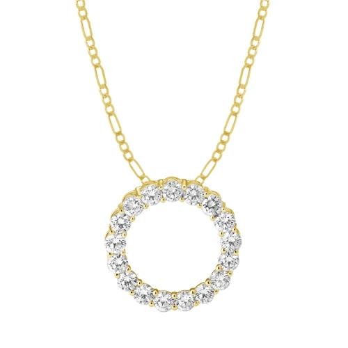 "novello-collection" 3.50ct. T.w. Lab Grown Diamond Circle Of Life Pendant