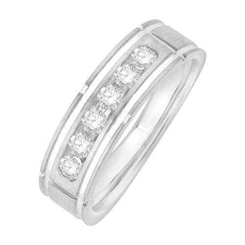 Ovani® Diamonds Men's 6-stone Wedding Band - 0.50 Ct. T.w.