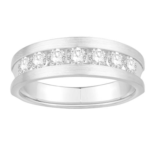 Ovani® Diamonds Men's 7-stone Wedding Band - 1 Ct. T.w.