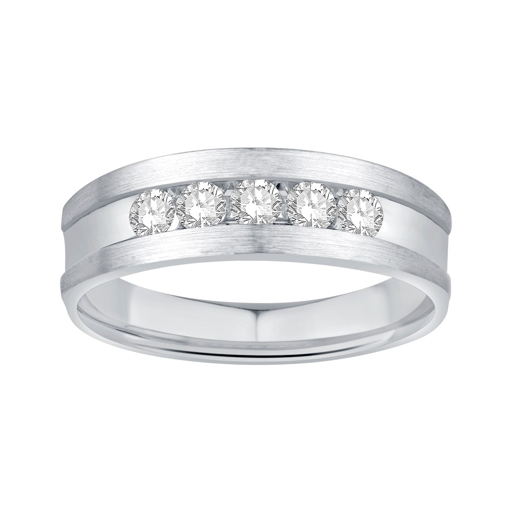 Ovani® Diamonds Men's 5-stone Rbc Wedding Band - 0.50 Ct. T.w.