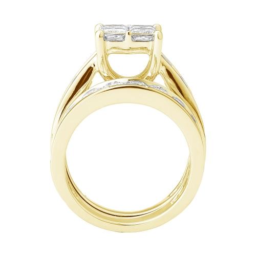 Novello Lab-grown Diamonds Quad Bridal Set - 4 Ct. T.w.