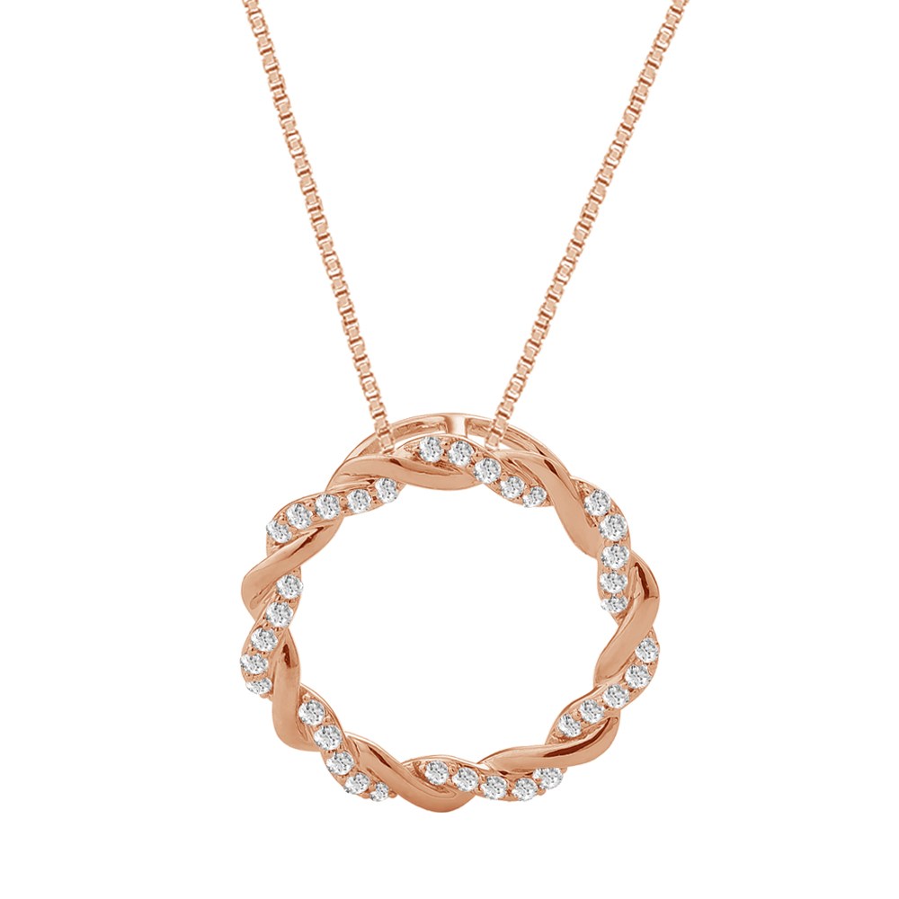 Ultimate Value® Lab-grown Diamonds Twisted Circle Of Life Pendant - 0.40 Ct. T.w.